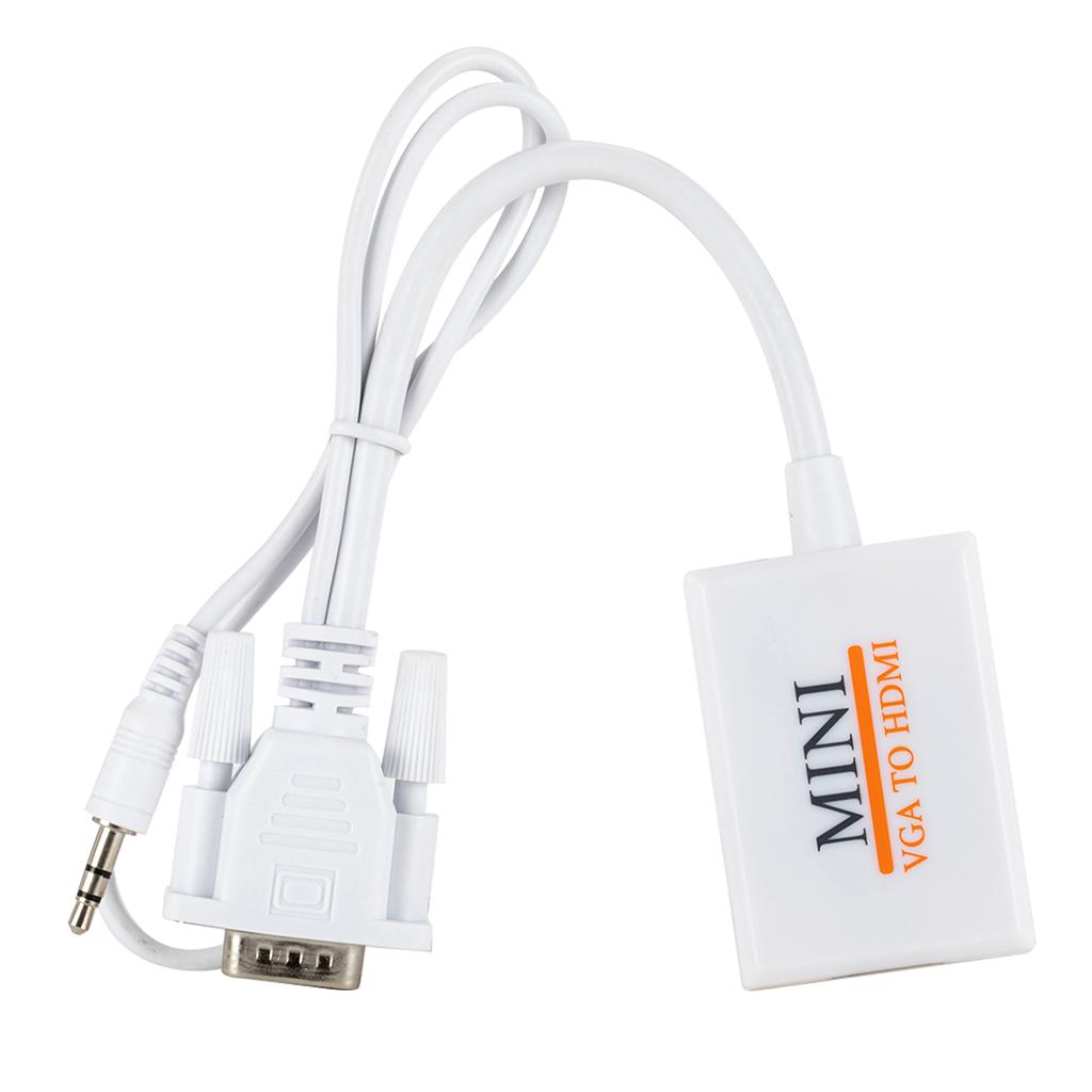 VGA Male To HDM Female 1080P HD+Audio TV AV HDTV Video Cable Converter