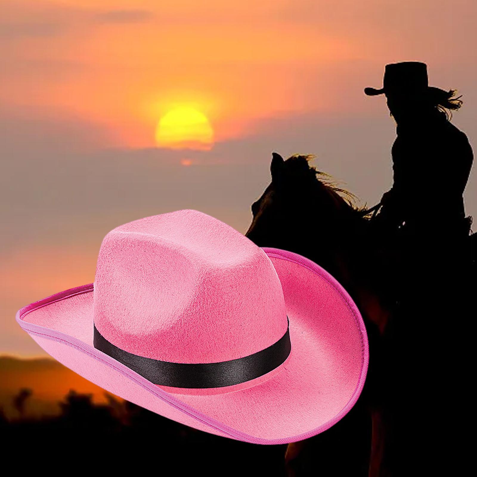 Cowgirl Hats Cap Decor Jazz Hat Western Cowboy Hat for Men Women Teens Bride