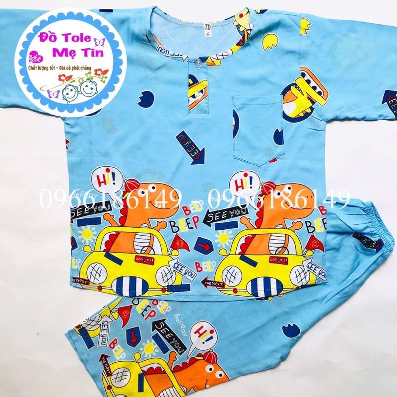 Đồ Tôn(lanh) dài size 6(15-17kg) bé trai - ib shop gửi màu còn