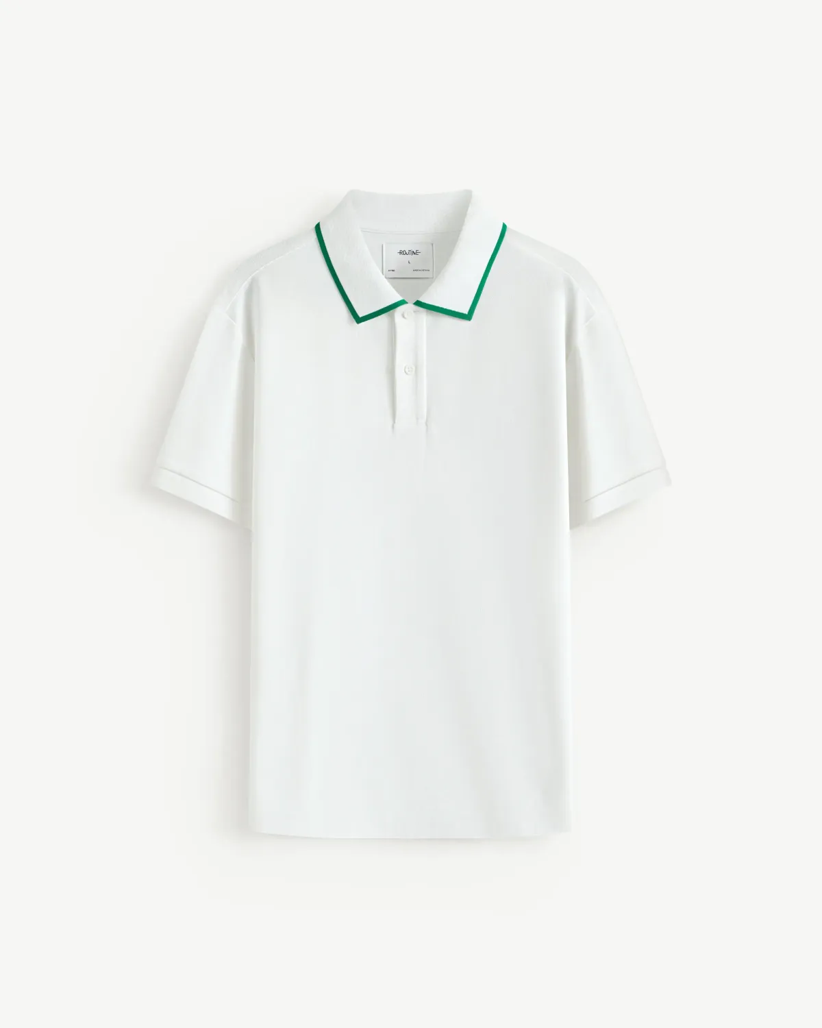 Áo polo nam phối cổ Form Fitted - RT 10S25POL026 | ROUTINE CÀ MAU