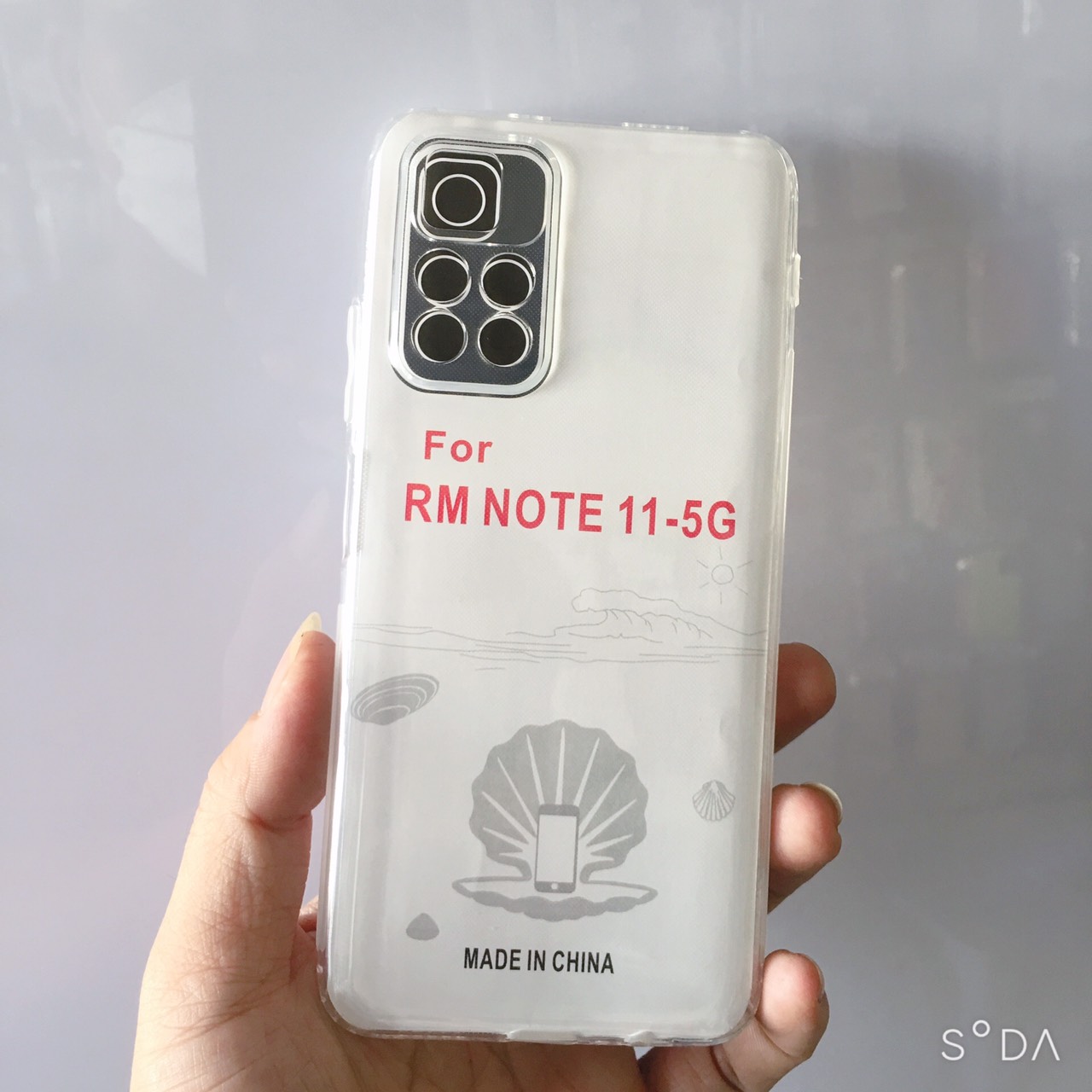 Ốp lưng dẻo trong TPU loại tốt, bảo vệ camera dành cho Xiaomi Redmi Note 11 5G