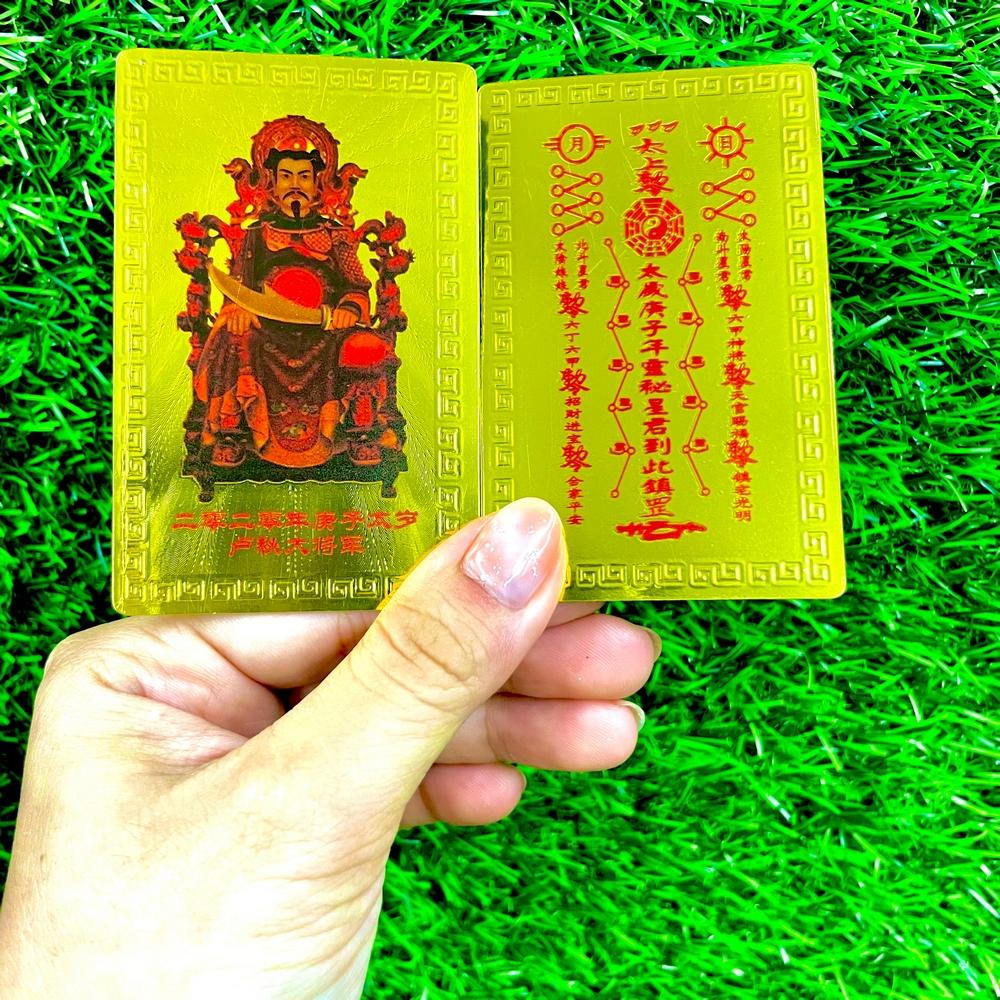 Thẻ Kim Bài Thái Tuế 2022 hóa giải vận hạn Thái Tuế - Nhựa PVC