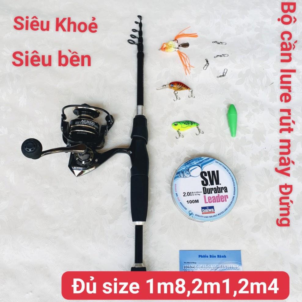 Bộ Cần Câu Lure Rút Máy Đứng Chất Lượng