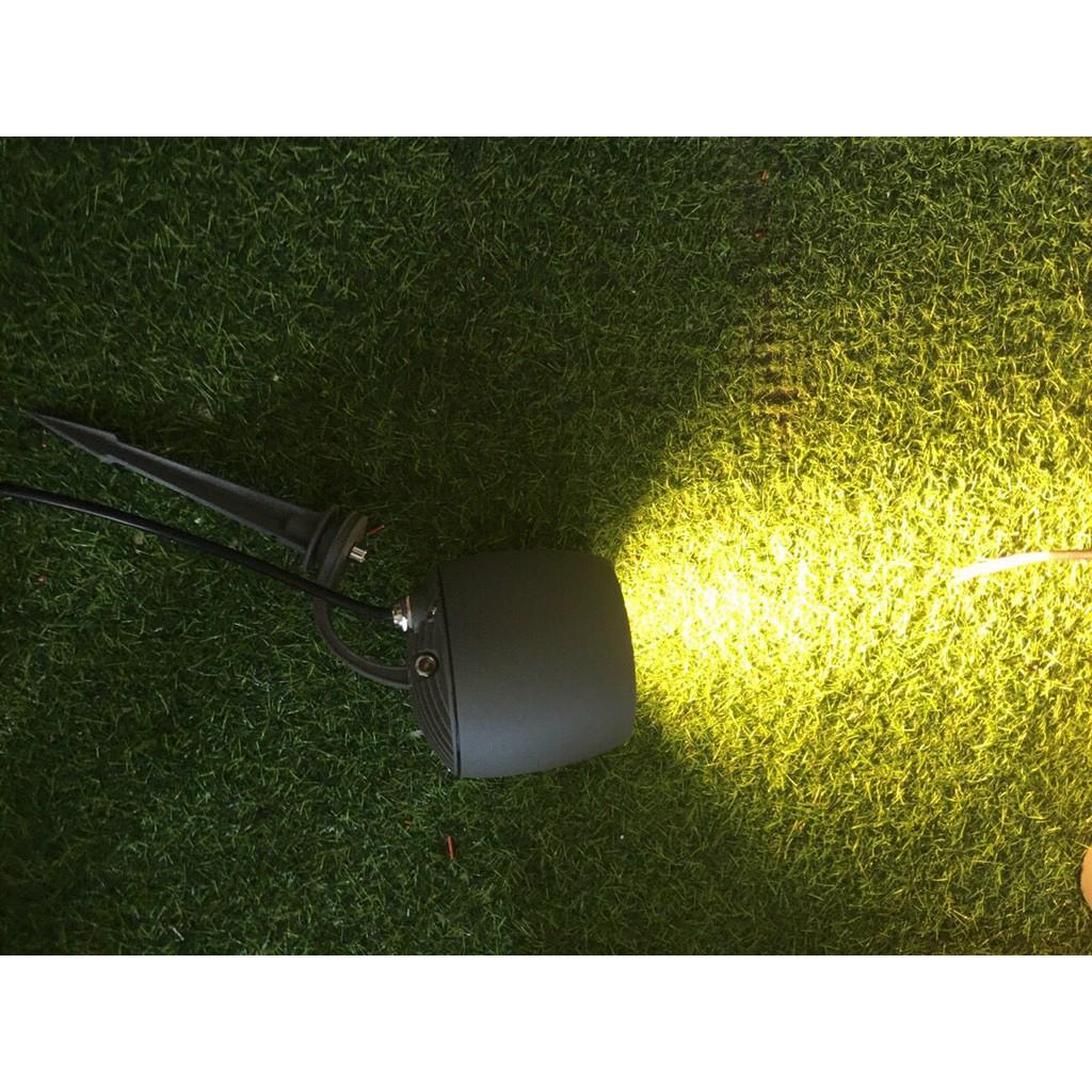 Đèn LED Rọi Cột, Cắm Cỏ 10w- MV-RCC101 Vỏ ghi xám, AS: trắng, vàng.