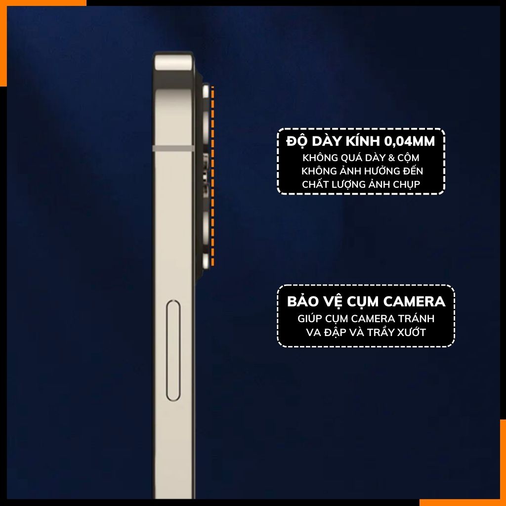 Cường lực camera ip 15, 15 plus KUZOOM viền nhiều màu chất lượng rõ nét bảo vệ toàn diện cụm camera phụ kiện huỳnh tân store