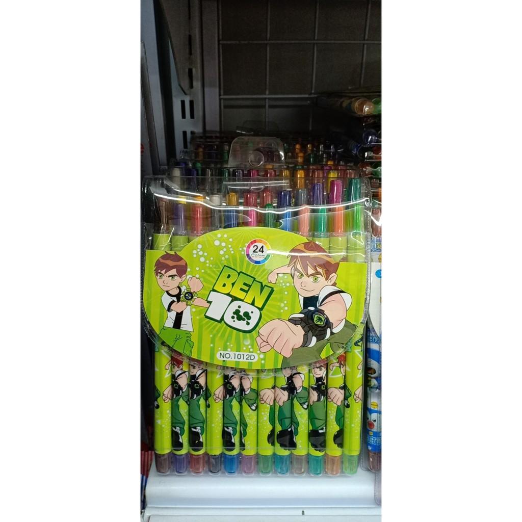 Bút Sáp Vặn FS Color Ben 10 - 24 Màu