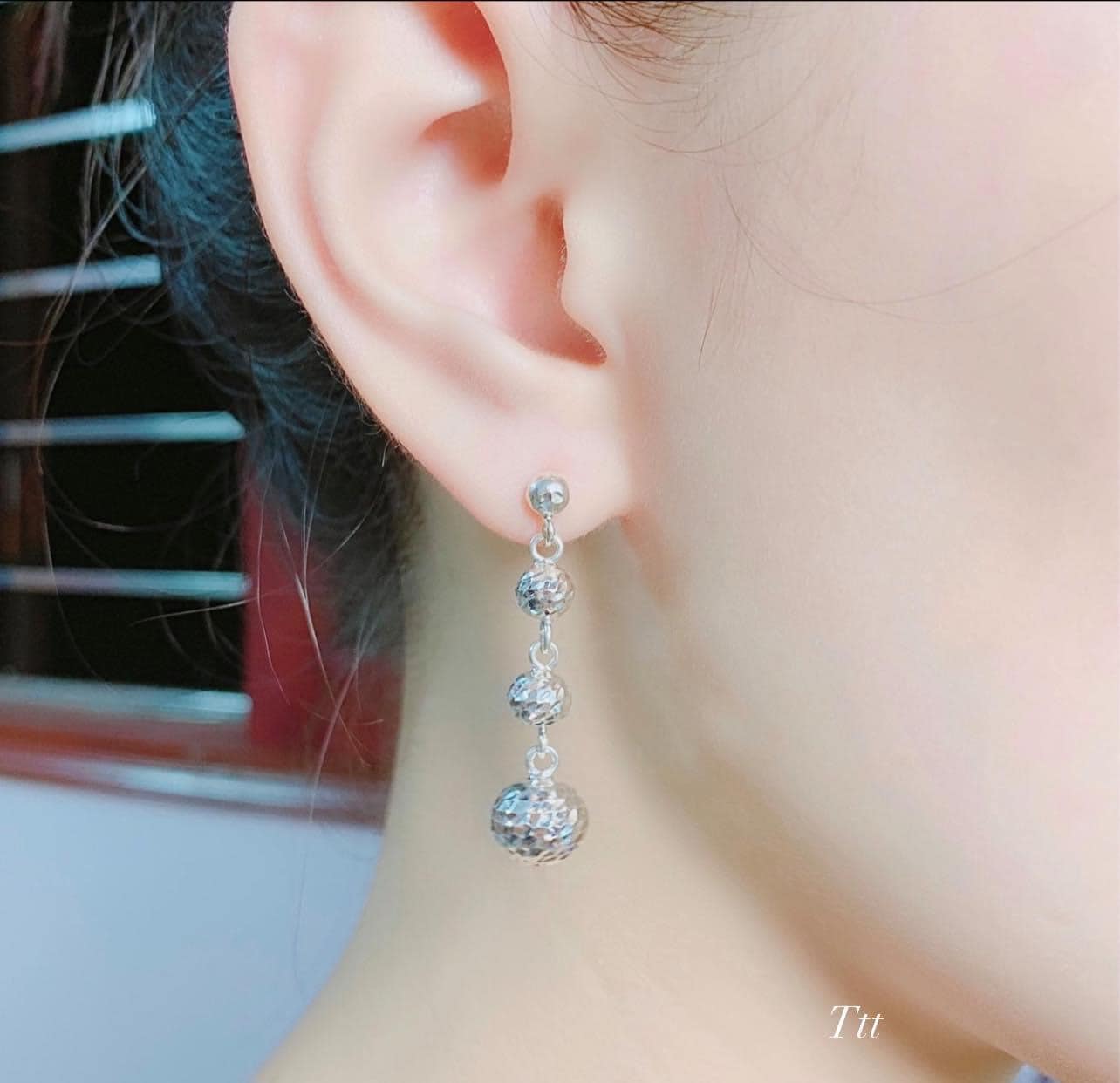 Bông tai bạc thời trang cao cấp chất liệu bằng bạc s925 MS011a