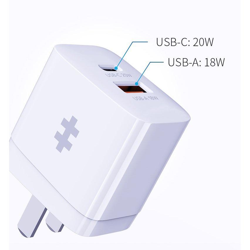 SẠC 2 CỔNG HYPERJUICE 20W CHARGER SMALL SIZE – HJ205-hàng chính hãng