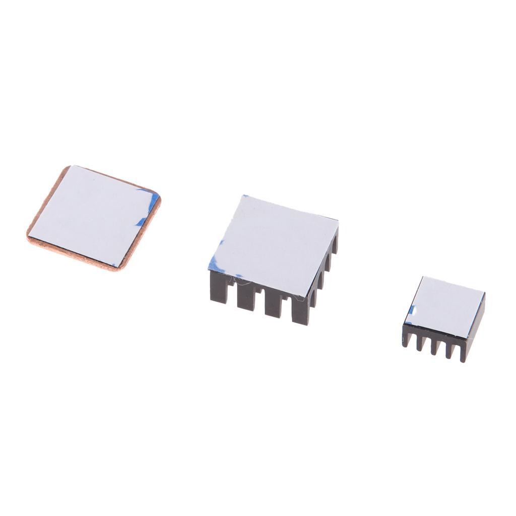 DC 5V Brushless CPU Cooling Fan + Heatsinks for 3B/ 2B/ B+