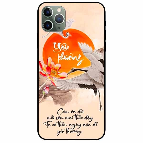 Ốp lưng in cho Iphone 11 Pro Mẫu Yêu Thương
