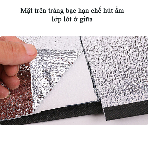 Thảm tráng bạc cách nhiệt 2,5mx2m đóng gói gọn nhẹ