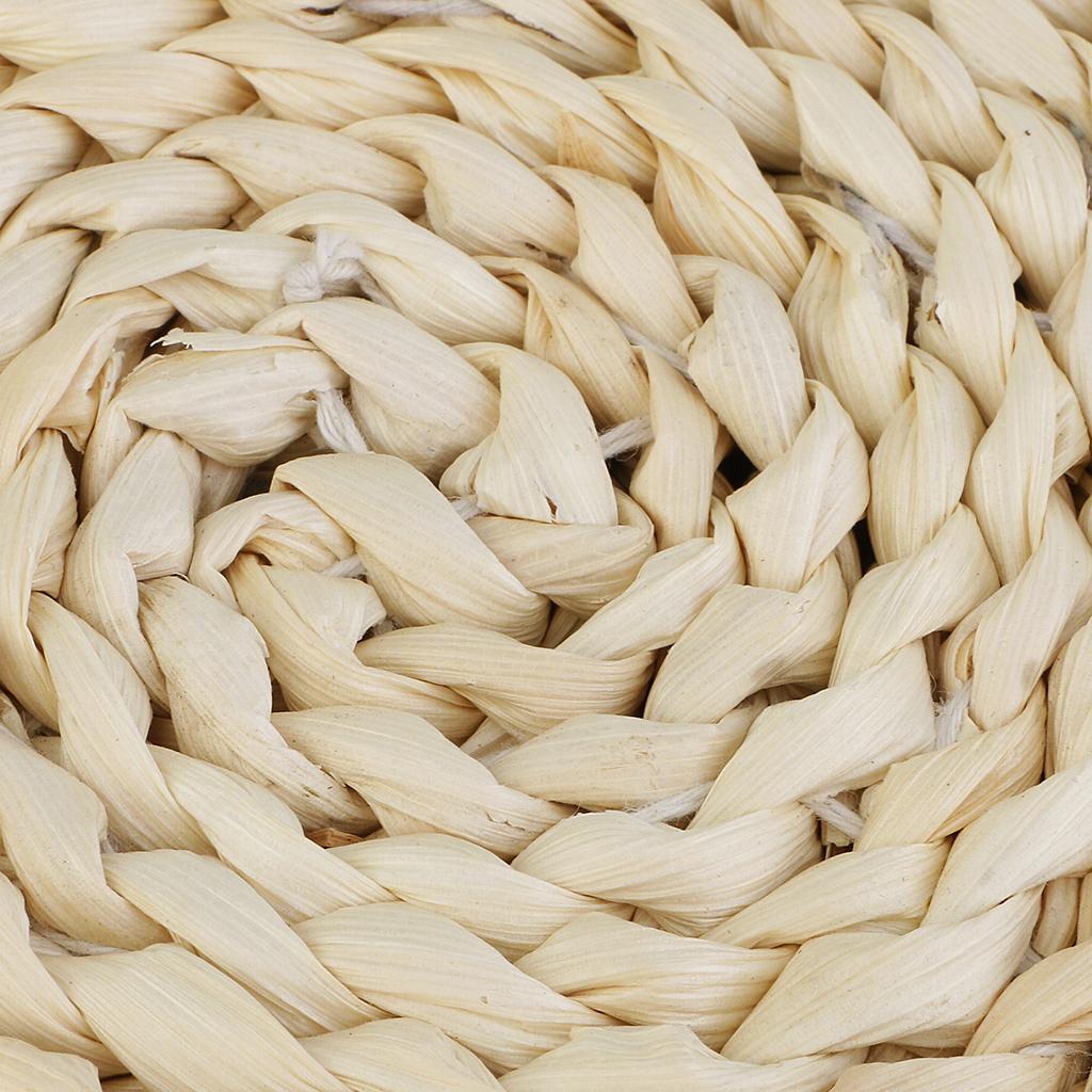 2xHot Natural Straw Round Pouf Tatami Cushion Meditation Yoga Mat Zafu Cushion