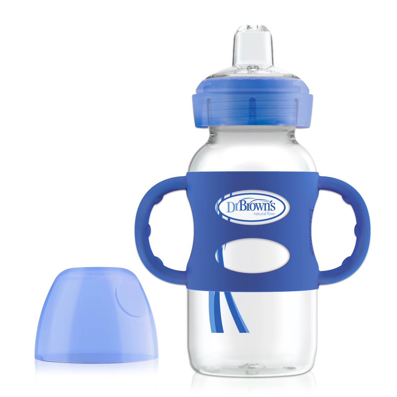 Bình sữa Dr.Brown's cổ rộng 2 giai đoạn, uống sữa hoặc uống nước, dung tích 270ml