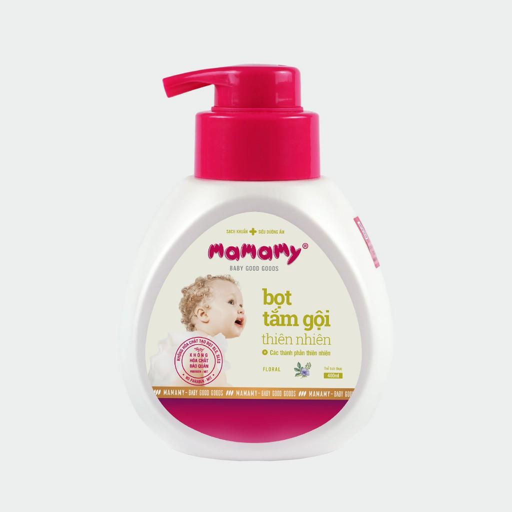 Combo 3 Túi bổ sung Bọt tắm gội thiên nhiên Mamamy 400ml/túi