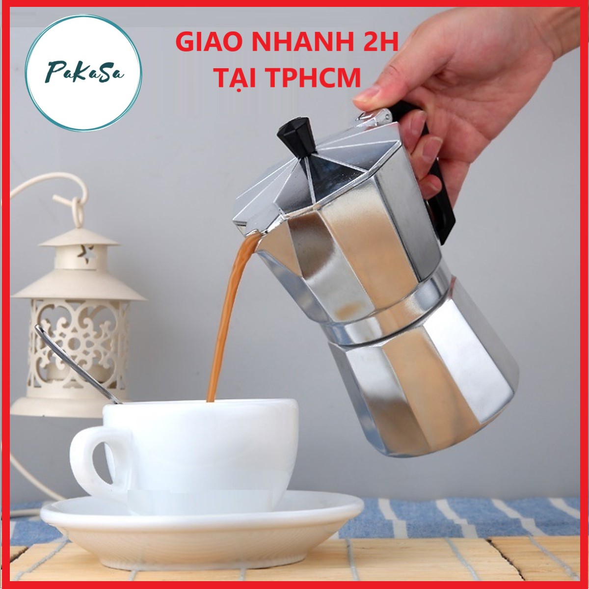 Ấm Pha Trà/ Bình Pha Cafe Phong Cách Ý PaKaSa - Hàng Chính Hãng