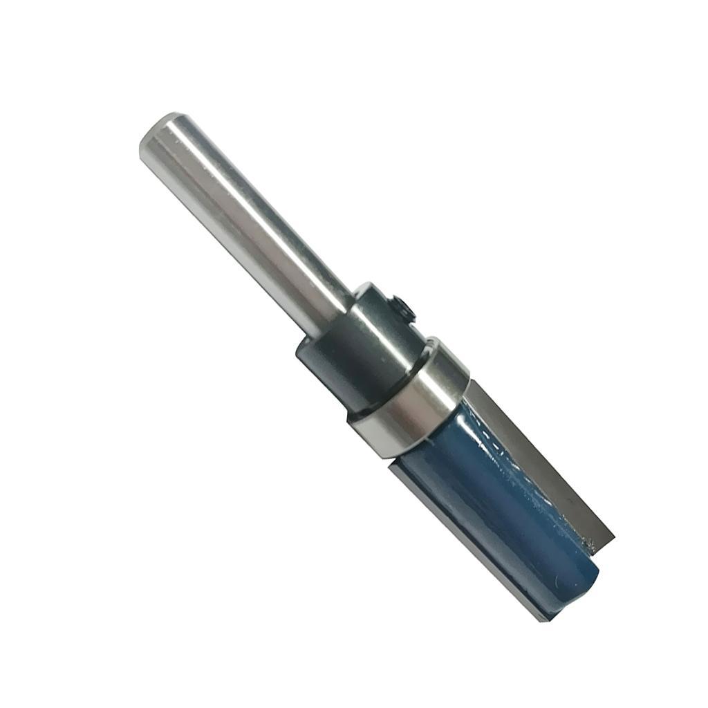 2 Flute 1/4'' Shank Mortise Template Router Bit Flush Trim for Solid Wood