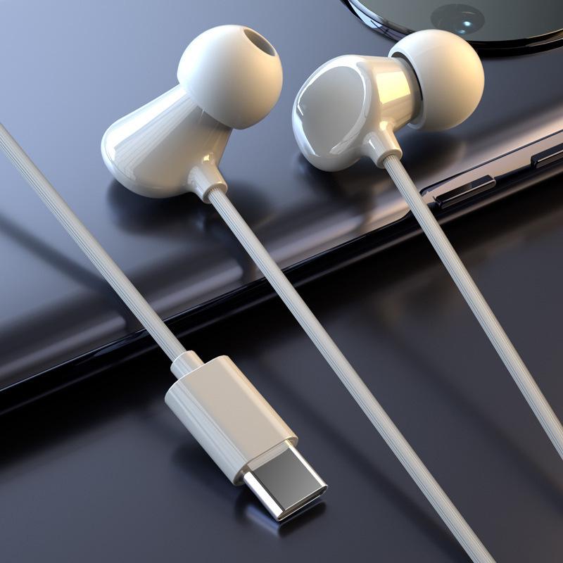 Tai nghe gốm có dây trong tai thuận lợi nhất tai nghe ngủ trong tai xiên âm thanh chất lượng cao với tai nghe điều khiển dây micrô