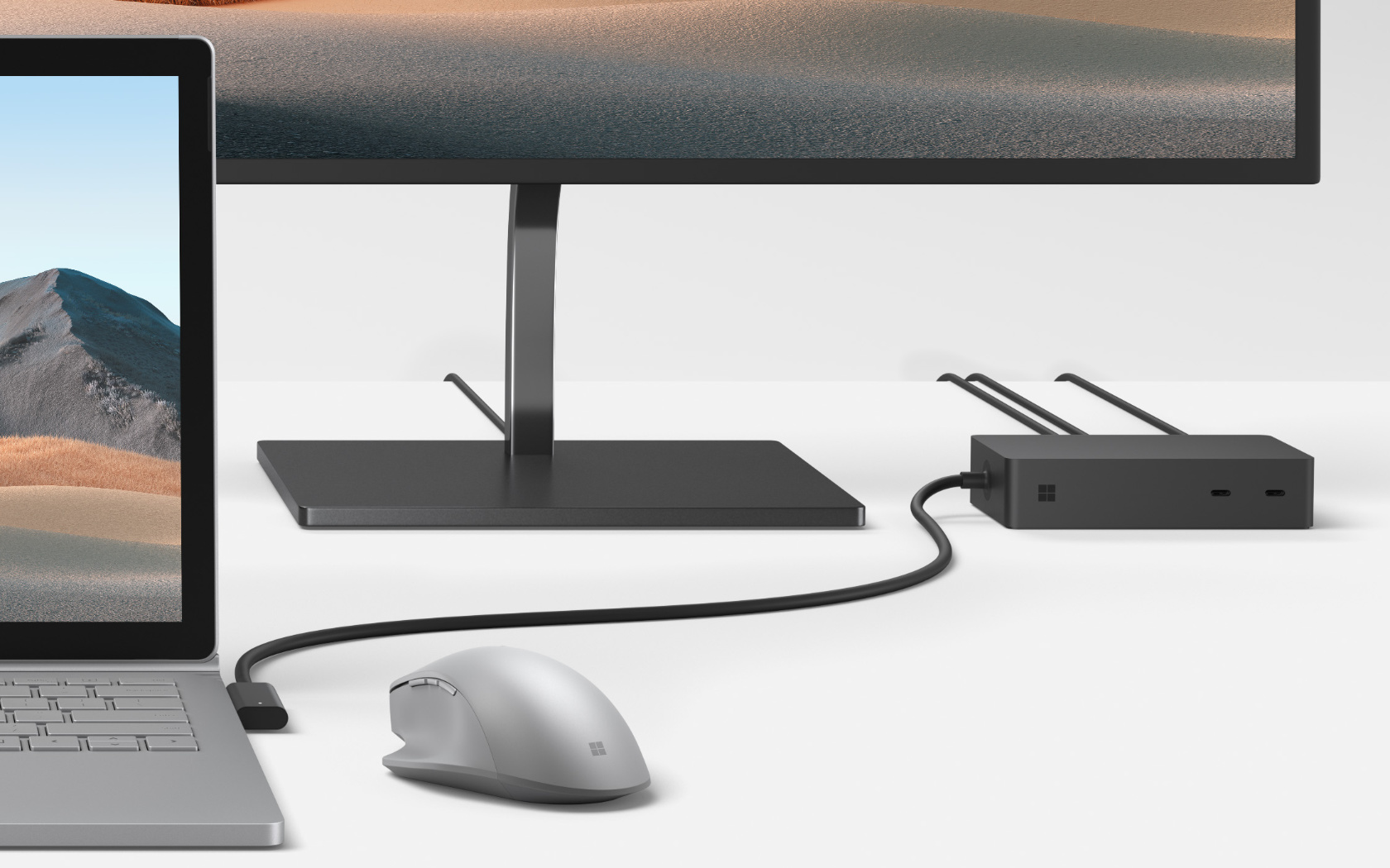 Bộ chia Microsoft USB-C Travel Hub (SWV-00005) - Hàng Chính Hãng