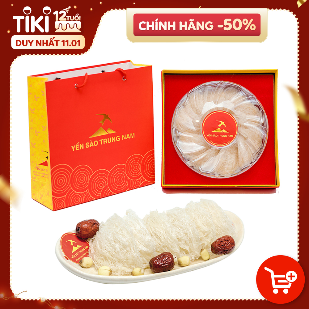 Tổ Yến Sào Tinh Chế (100g/Họp) (Tổ Yến làm sạch/Tổ Yến Sạch chế biến từ Tổ Yến Thô /Tổ Yến còn lông) Yến Sào Trung Nam