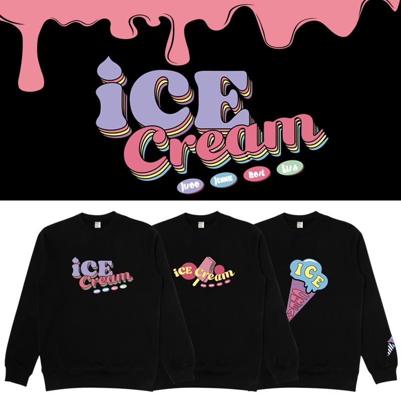 Áo Sweater Blackink Ice cream áo nỉ cổ tròn nam nữ