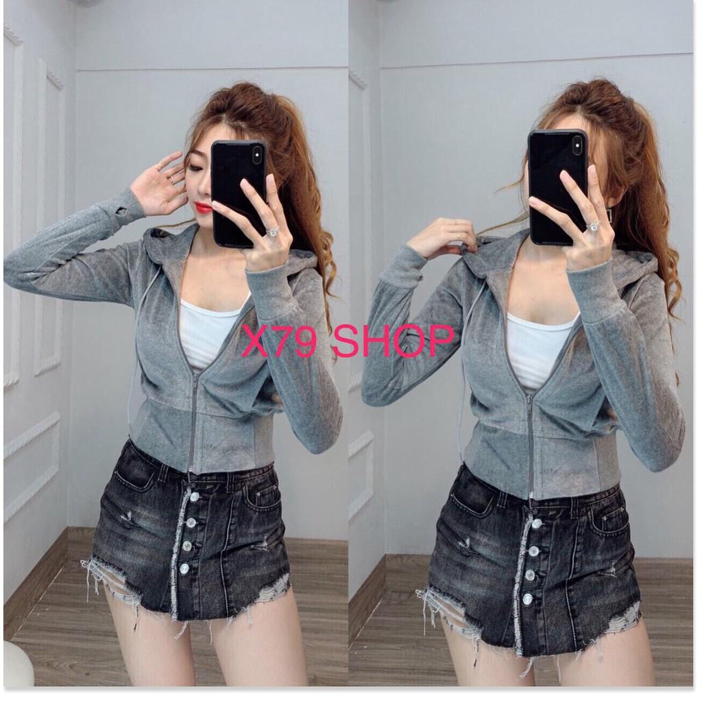 (HÌNH MẪU CHỤP THẬT ) ÁO KHOÁC NHUNG