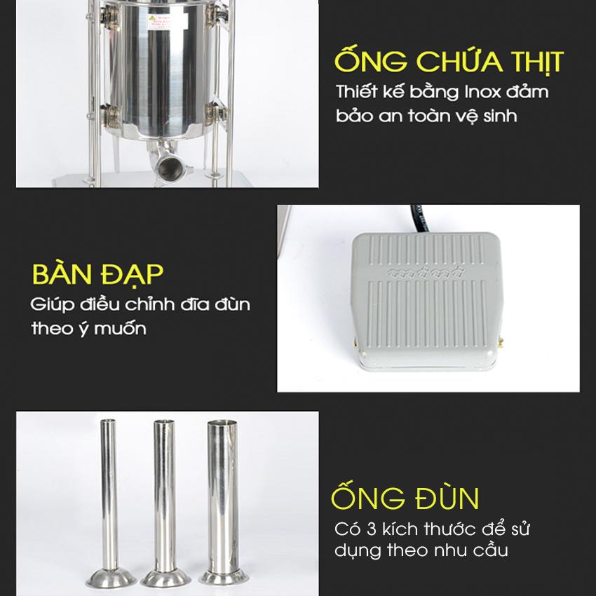 Máy Đùn Lạp Xưởng Tự Động 10 Lít