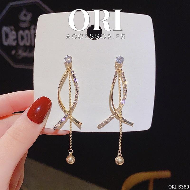 Bông tai nữ dáng dài Luix sang trọng ORI ACCESSORIES B380