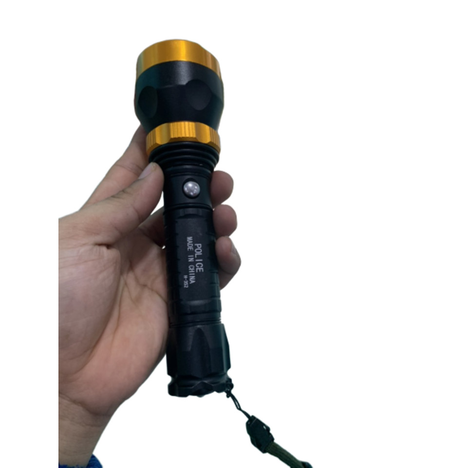 Đèn Pin Police 8077 Rechargeable Super Bright Flashlight - Hàng Nhập Khẩu