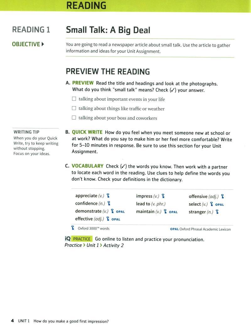 Q: Skills For Success: Level 3: Reading And Writing Student Book With iQ Online Practice - 3rd Edition