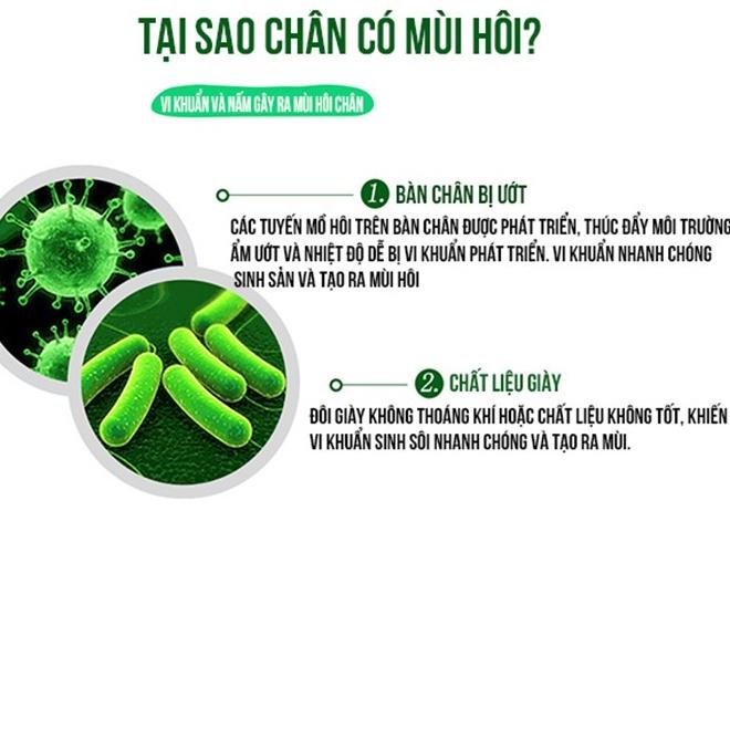 Combo 2 Bình xịt lưu hương chống hôi chân, thối chân, khử mùi giày công nghệ Bạc ion, kháng khuẩn
