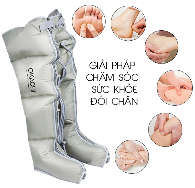 Máy nén ép suy giãn tĩnh mạch OKACHI LUXURY JP-3000 Plus