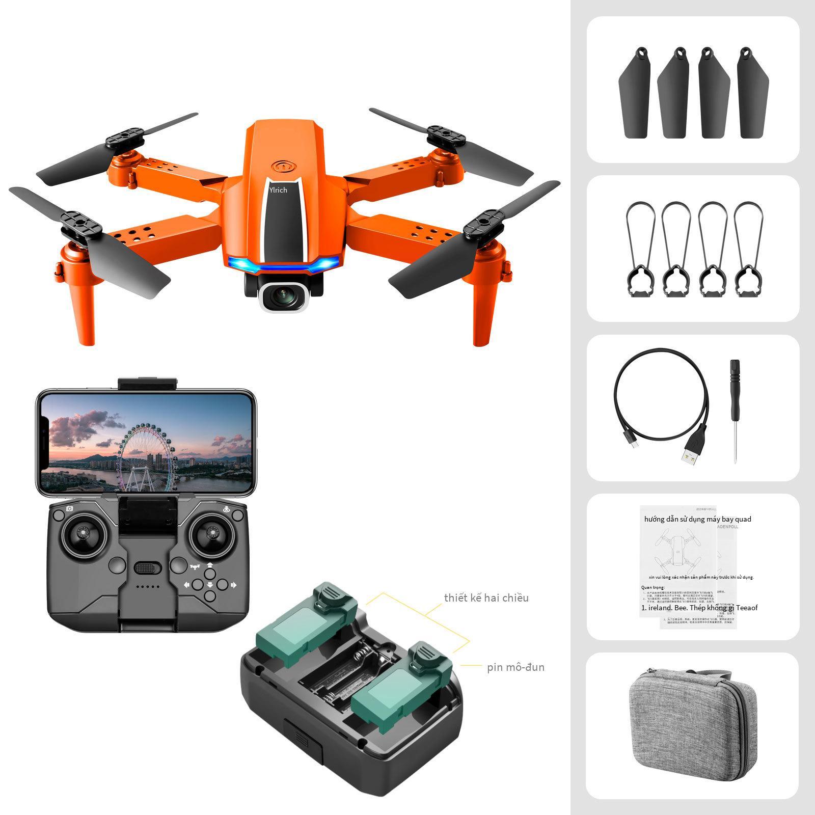 Đảm bảo chất lượng điều khiển từ xa gấp máy bay không người lái mini bốn trục camera độ nét cao kép 4K camera trên không cậu bé máy bay sản phẩm mới S65