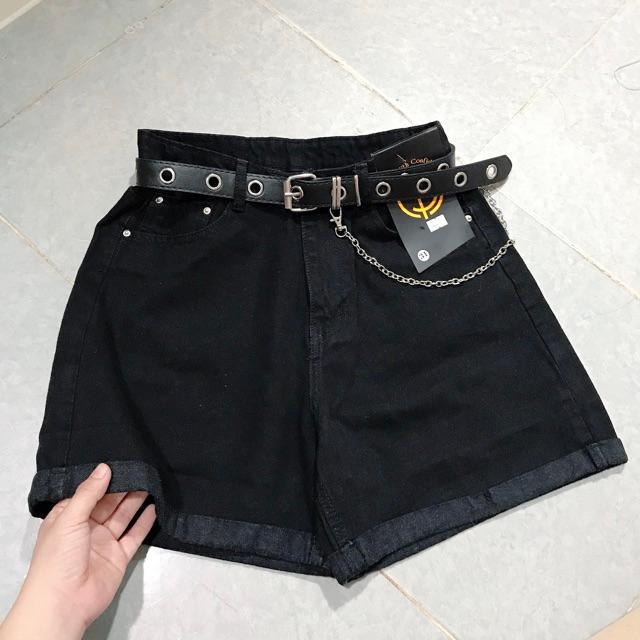 QUẦN SHORT JEANS ỐNG RỘNG TẶNG KÈM DÂY LƯNG XỊN- ảnh thật tự chụp