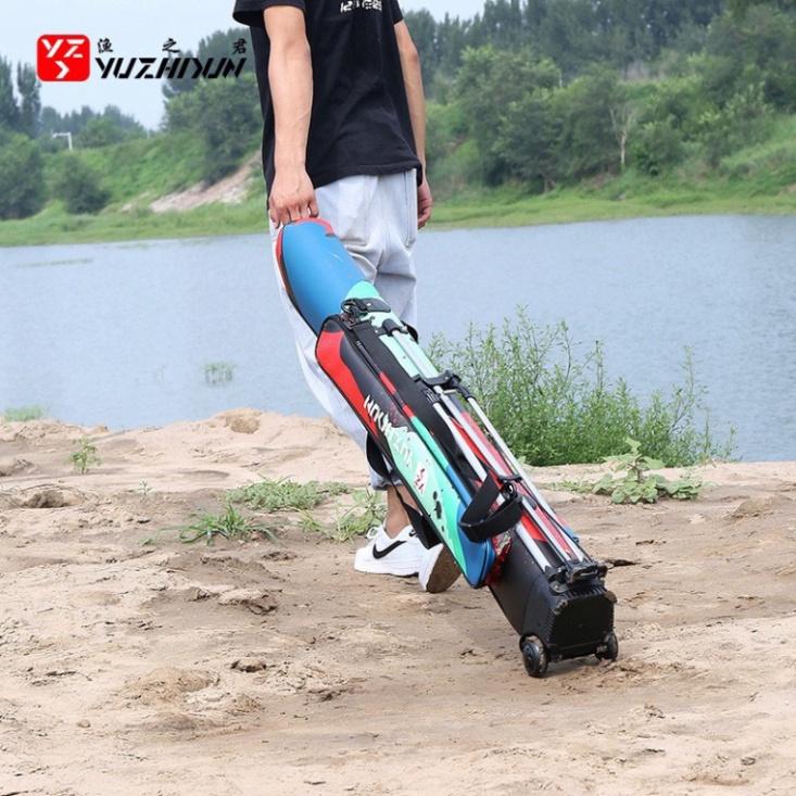 Sale to hot - Bao Đựng Cần Câu Cá Chép Hóa Rồng 1m25 Nhiều Ngăn Dung Tích Lớn Có Giá Đỡ Cao Cấp - sale - xả hàng tồn