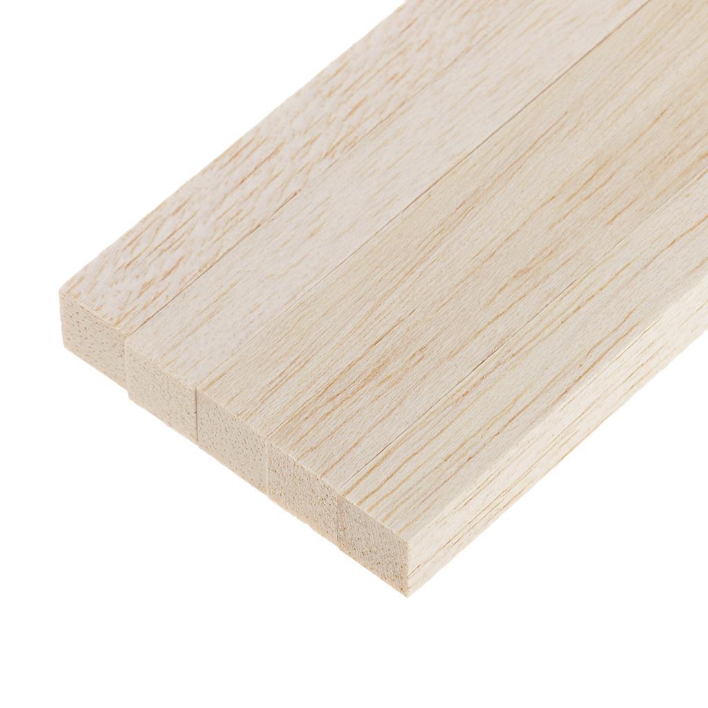4-5pack Pine Wood Stick Unfinished Woodcraft Square Stick Dowel Rod 200mm 5