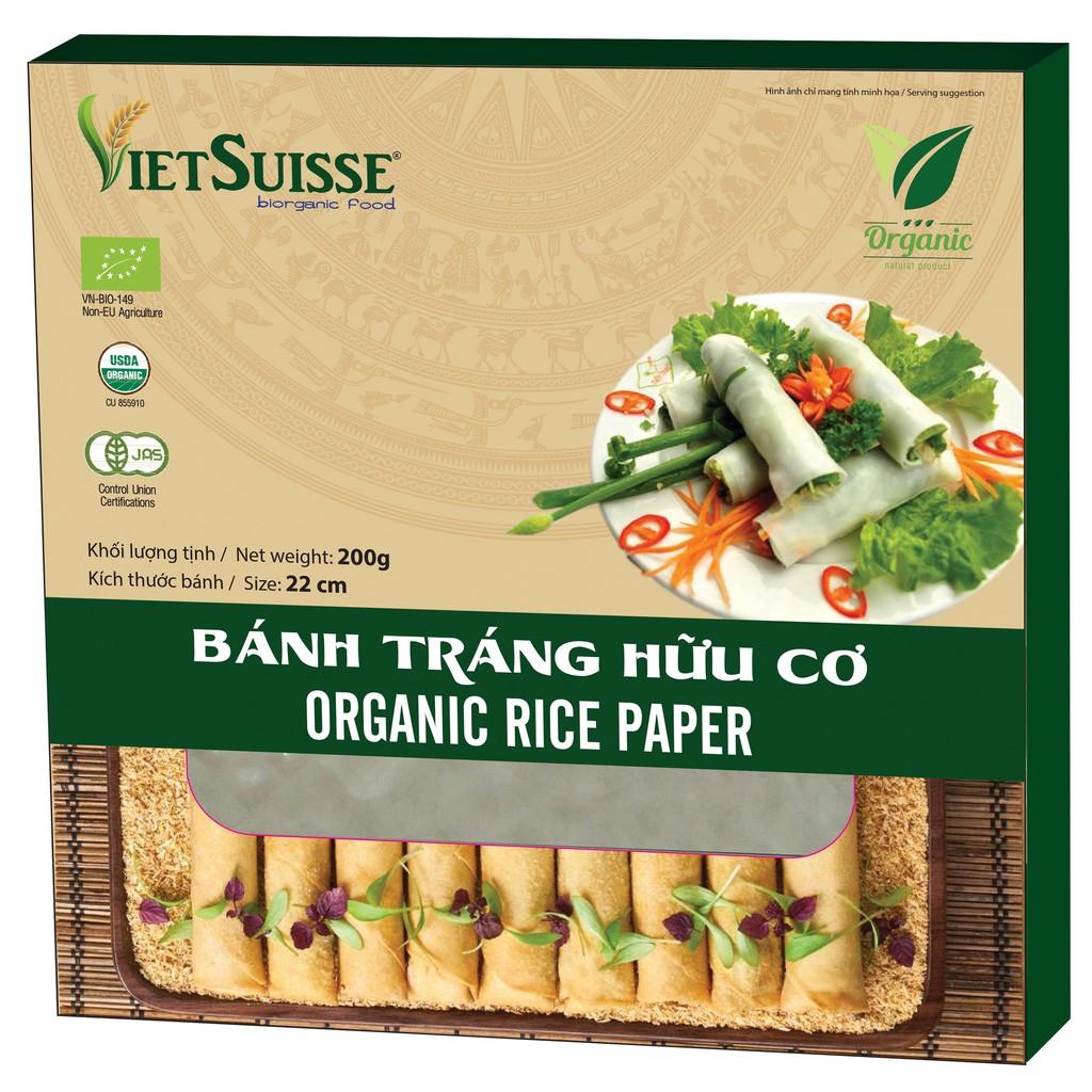Bánh tráng hữu cơ bánh đa VietSuisse 200g