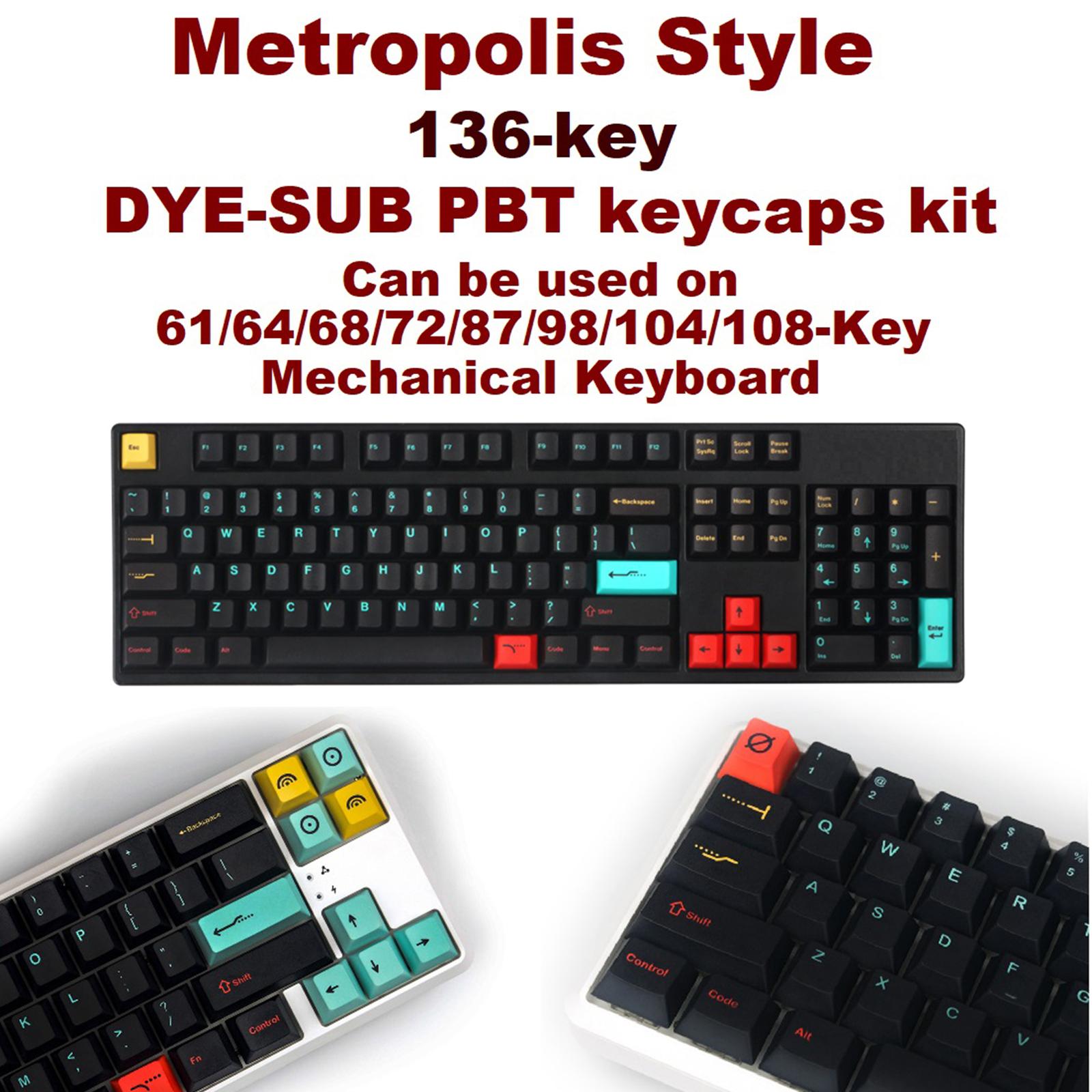 135 Keys Coral Sea Keycap Dye sublimation PBT Keycap For Cherry MX Keyboards