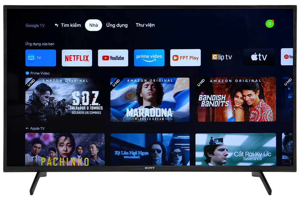 Google Tivi Sony 4K 43 inch 43X75K - Hàng Chính Hãng - Chỉ Giao Hà Nội