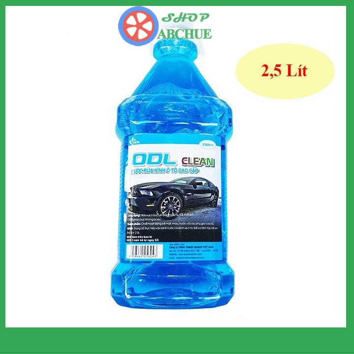 Nước rửa kính ô tô cao cấp can 2,5 lít