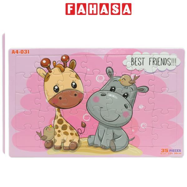 Bộ Xếp Hình Puzzle A4 - Minh Châu 35-031 (35 Mảnh Ghép) - Best Friends