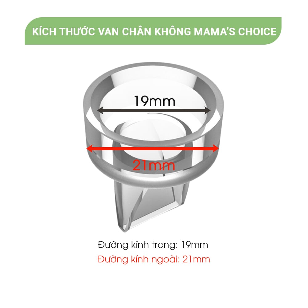 Van Chân Không Máy Hút Sữa, Van 1 Chiều Dành Cho Máy Hút Sữa Rảnh Tay Không Dây Mama’s Choice Cloudie