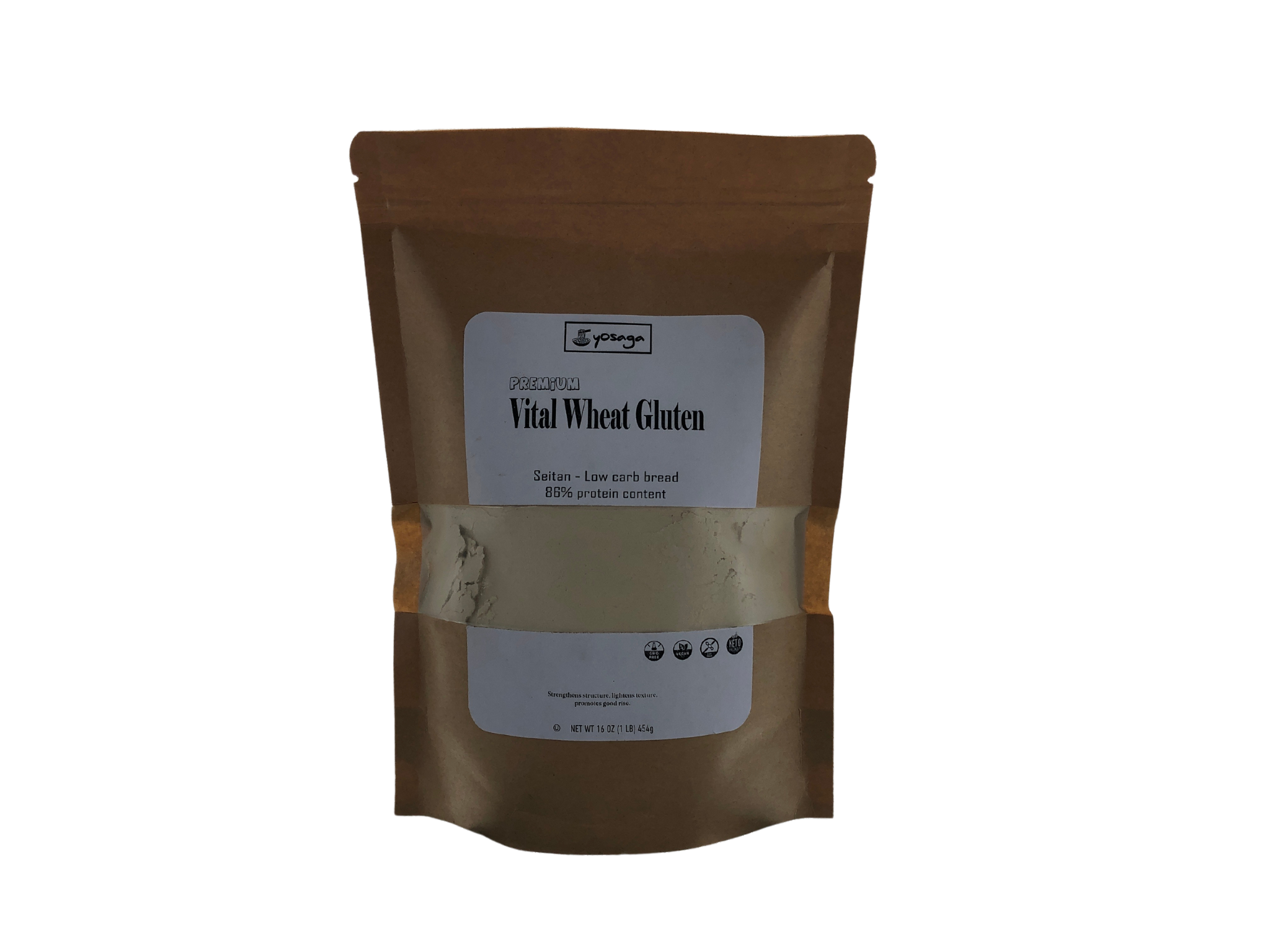 Bột mì căn (seitan) vital wheat gluten Yosaga