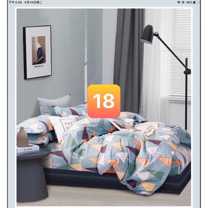 Bộ ga gối 100% cotton Hàn quốc 2mx2 k nối trên mặt nệm 5-30p