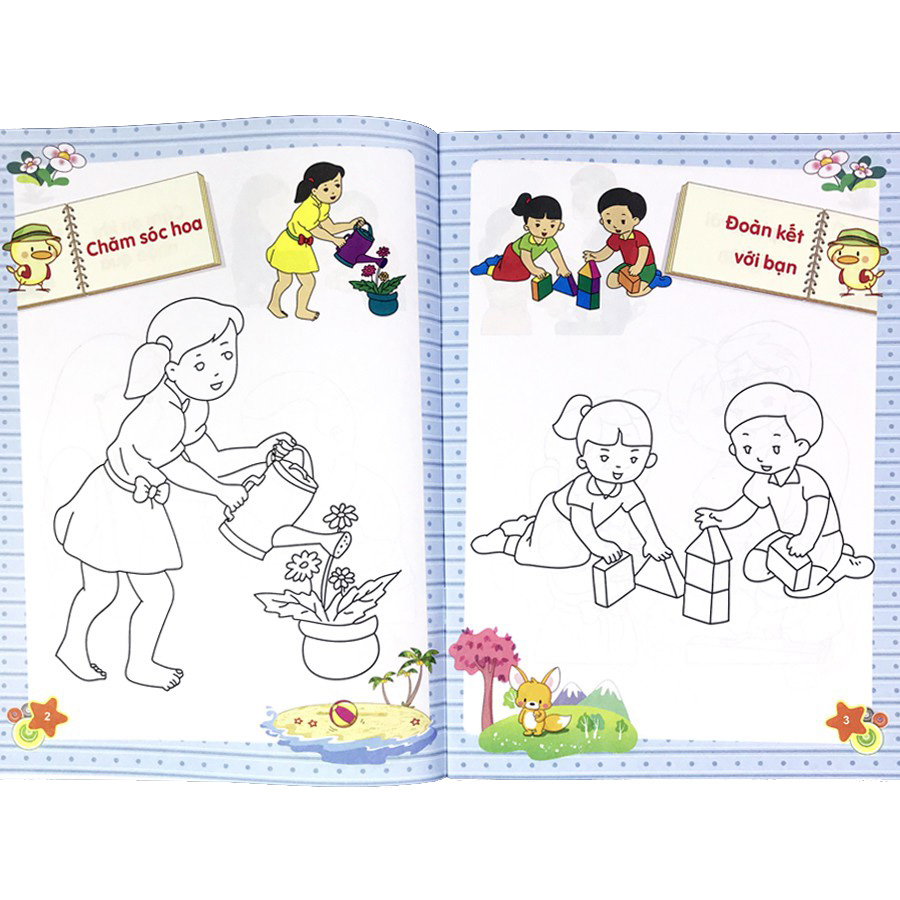 Tập Tô Màu Mẫu Giáo - Chủ Đề Kỹ Năng Sống