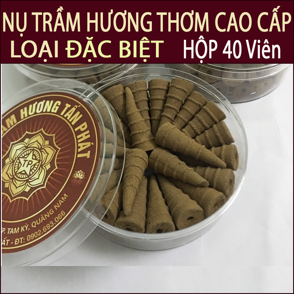 Nụ Trầm Hương loại Đặc Biệt rất Thơm ( Hộp 23, 40 viên, 2 Hộp 40 viên + Tặng Lư Xông)