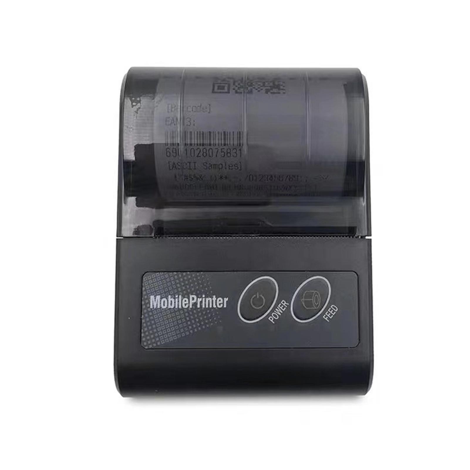 Máy in mã vạch nhiệt BT tốc độ cao và rõ ràng điều khiển bằng điện thoại thông minh tương thích với máy tính Android IOS