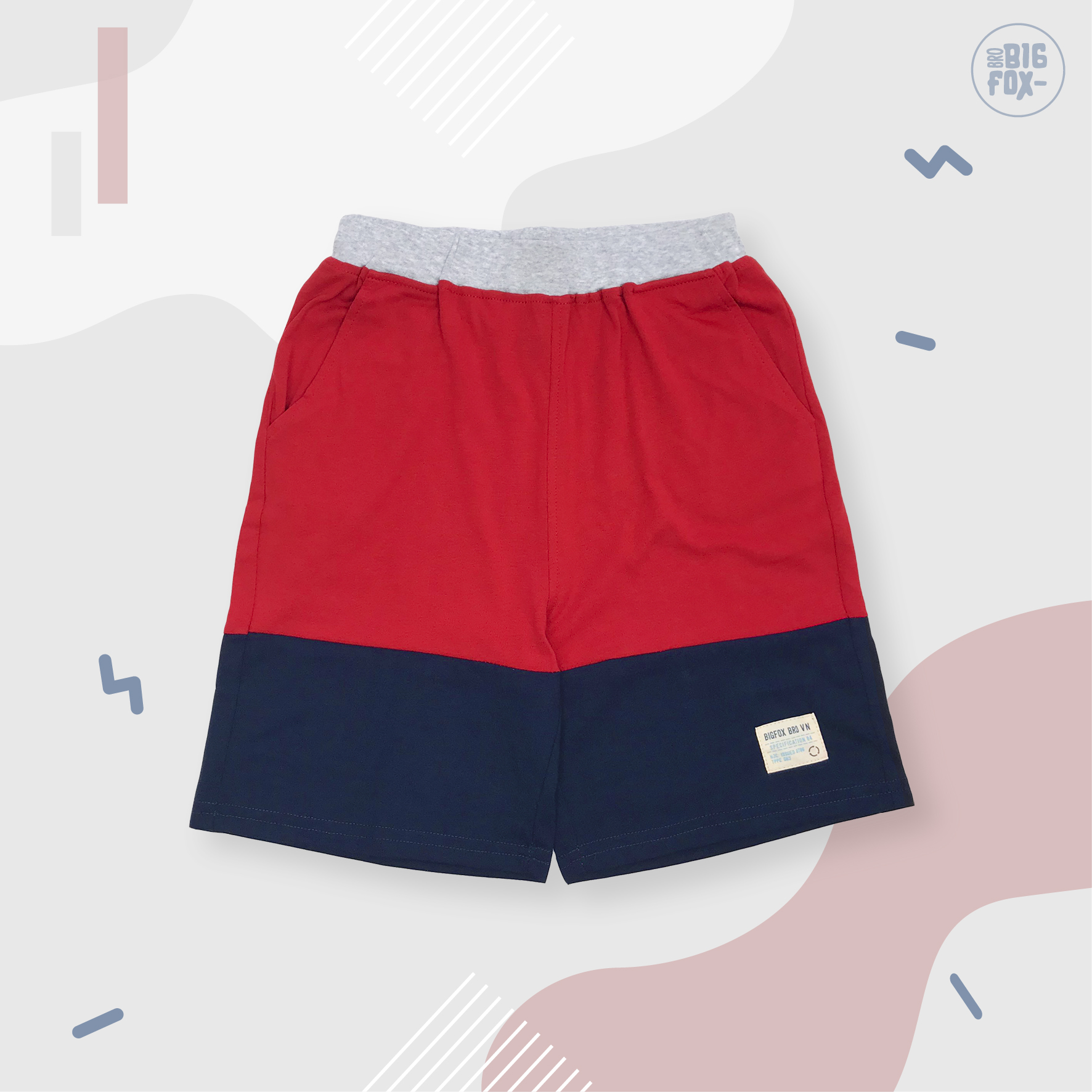 Quần Short Cho Bé Trai BIGFOX - MISSMEOW Mặc Hè Túi Chéo Chất Cotton Ba Màu Size 3,4,5,6,7,8,9,10,11,12,13,14,15 Tuổi