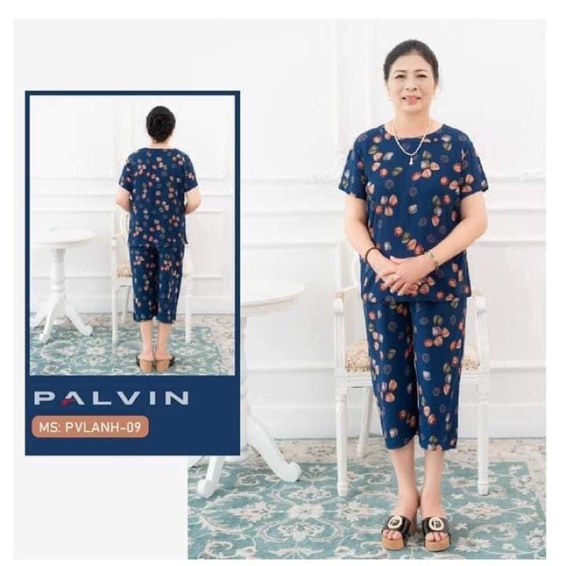 Đồ bộ lanh trung niên , bộ đồ lửng lanh tole chất vải dầy mền mịn, mặc mát thấm hút mồ hôi size 48-70kg
