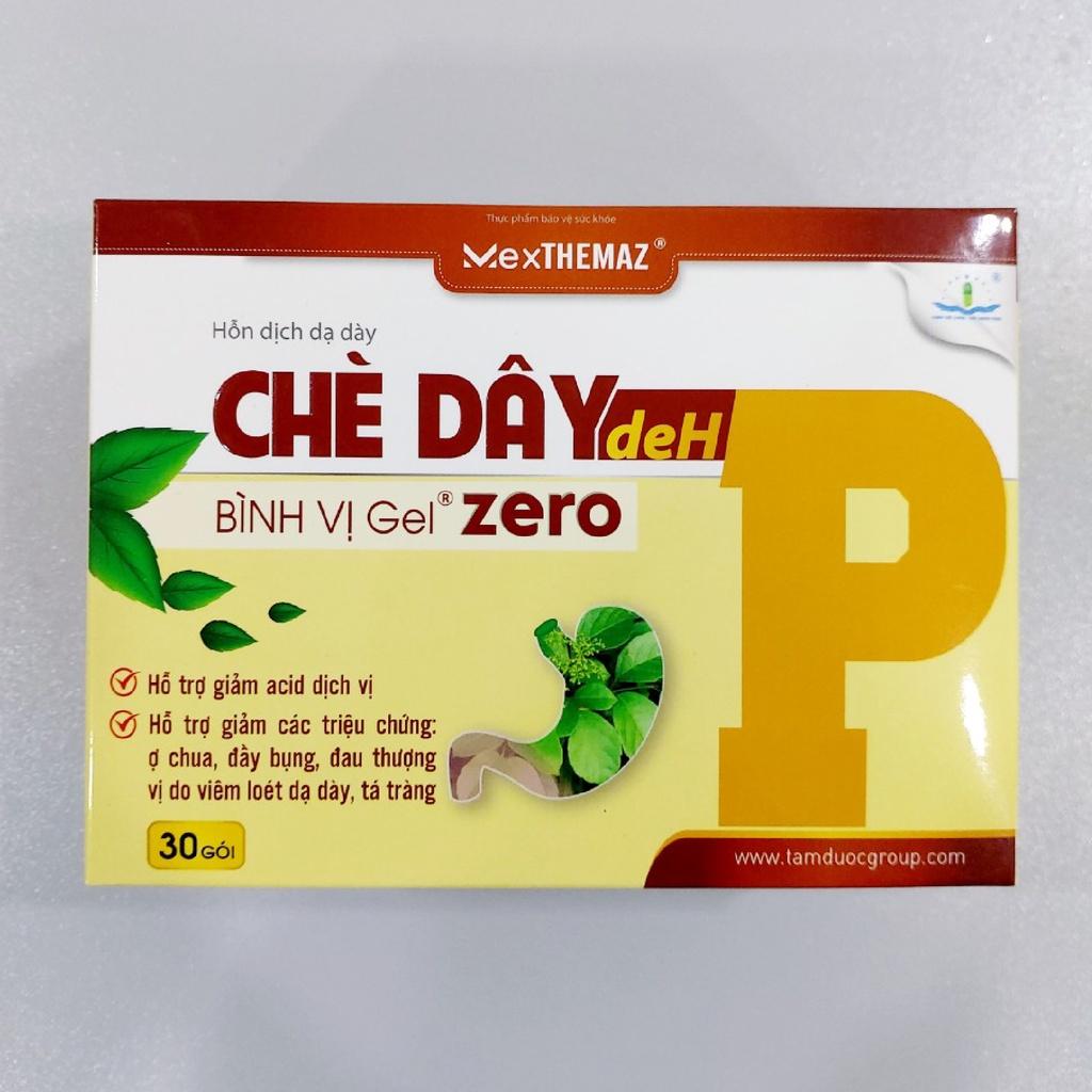 CHÈ DÂY deHP BÌNH VỊ Gel zero (dạ dày chữ P) Hộp 30 Gói - Hỗ Trợ Giảm Ợ Chua, Viêm Loét Dạ Dày Tá Tràng