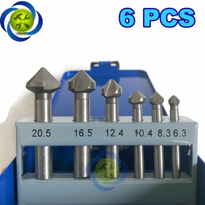 Bộ mũi phay đầu dù 6 cây L+R+T LRT-PD01